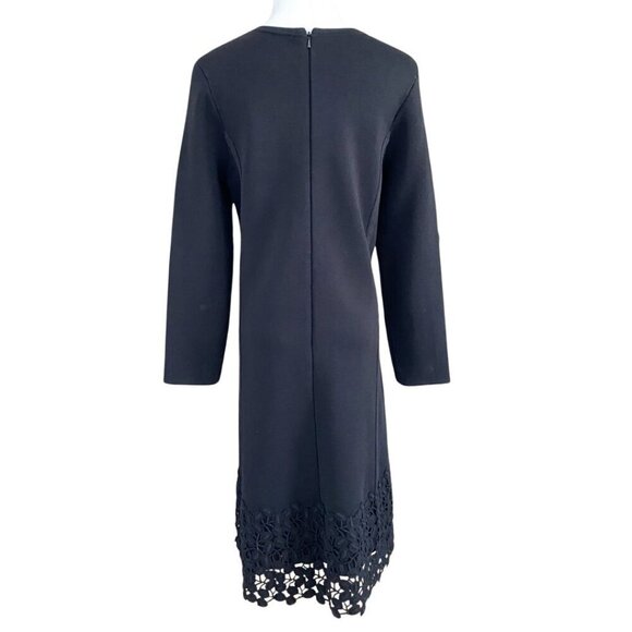 LELA ROSE BLACK EMBROIDERED SHEATH FORMAL DRESS - M - Picture 3 of 10